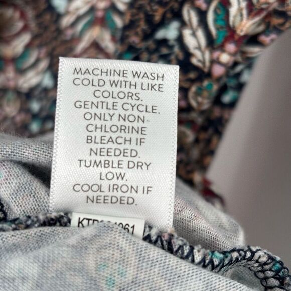 J. Jill Pure Jill Printed & Embroidered Knit Tunic Multi Colored Size XS NWT - Picture 8 of 8